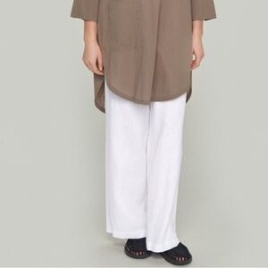 White Linen Pants Size 38